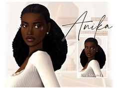 Anika Hair | Patreon Afro Hair Sims 4 Cc, Sims 4 Afro Hair, Sims 4 Curly Hair, Sims 4 Black Hair, Free Sims 4, Sims 4 Mm Cc, Sims 4 Expansions, Sims 4 Characters, Sims 4 Mm