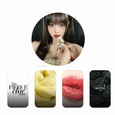 the face shop's website features an image of a woman with long hair and lipstick