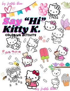 the hello kitty coloring activity book