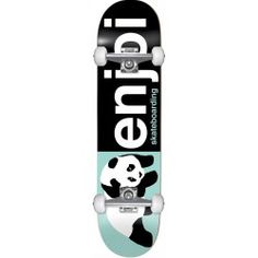 a skateboard with panda on it is shown