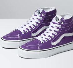 Vans Hightop, Black Swordsman, Purple Vans, Vans High Top Sneaker, Vans Sk8, Jewelry Bags, Need This, Shoes Jewelry, High Top Sneakers