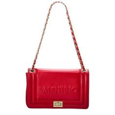 Price As Marked About The Brand: Elegant Handbags And Accessories Crafted In Italy. Color/Material: Flame Red Leather Exterior Design Details: Gold-Tone Hardware, Embossed Logo Accent Interior Design Details: Fabric Lining, Interior Pockets Measures 10.5in Wide X 7in High X 4in Deep Shoulder Strap Drops 21in Fold-Over Flap With Turnlock Closure Please Note: All Measurements Were Taken By Hand And Are Approximate; Slight Variations May Occur. Made In Italy Magenta Bag, Elegant Handbags, Interior Design Details, Mario Valentino, Valentino Bags, Monogrammed Leather, Red Valentino, Embossed Logo, Red Fashion