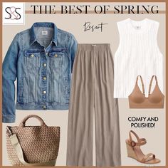 Stylish & Practical: Spring Outfit Ideas for Busy Moms Outfit Ideas With Jeans, Spring Teacher Outfits, Linen Pants Outfit, Look Boho Chic, Spring Outfit Ideas, Spring Work Outfits, Summer Outfit Ideas, Mom Outfits