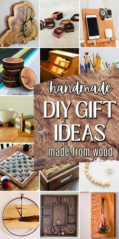 handmade diy gift ideas made from wood and other things to make with them