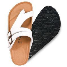 With their minimalistic staple design, Kaizen slide sandals embody a perfect blend of fashion and elegance. Featuring a memory foam cushioned footbed and exceptional support, they ensure comfort throughout the day. The easy buckle-strap adjustability adds convenience and a personalized fit, making them an ideal companion for both daily wear and travel adventures. Whether you're exploring new places or tackling everyday tasks, Kaizen slide sandals provide the comfort and style you need. Their ver White Slip-on Footbed Sandals With Arch Support, Comfortable Flip Flops With Arch Support For Everyday, Comfortable Everyday Flip Flops With Arch Support, White Adjustable Sandals For Everyday Wear, Comfortable Cushioned Flip Flops For Everyday, Comfortable Synthetic Toe Post Footbed Sandals, Adjustable Comfortable Footbed Sandals For Everyday, Comfortable Footbed Sandals With Toe Post And Arch Support, Cushioned Synthetic Flip Flops For Everyday