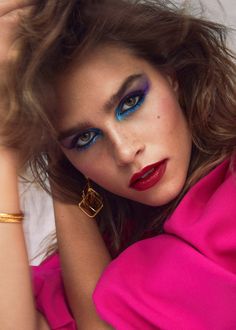 Miami Vice Party, Vogue Arabia, 80s Makeup