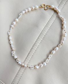 Beads And Pearls Necklace, Dainty White Pearl Choker Necklace, Mother's Day Beaded Pearl Jewelry, Delicate Pearl White Beaded Necklaces As Gift, Adjustable Flower-shaped Pearl Jewelry, Floral Pearl Charm Jewelry, Flower Shaped Pearl Charm Jewelry, Delicate Pearl White Beaded Necklace As Gift, Floral Pearl Chain Jewelry