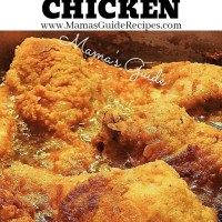 chicken is cooking in a skillet with sauce on it and the words, how to make fried chicken