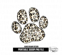 an animal paw print on a white background