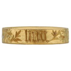 Late Medieval Engraved Posy Ring, 'For Good Love', Circa 15th Century. | From a unique collection of vintage Band Rings at https://www.1stdibs.com/jewelry/rings/band-rings/. Victorian Era Rings, Posey Rings, Medieval Love, Posy Ring, Posey Ring, Medieval Accessories, Medieval Rings, Wedding Band Engraving, Marriage Ring