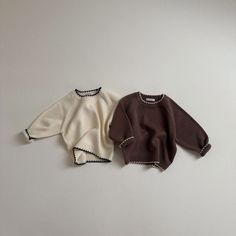 Soft hues and even softer feels 🤍🍫 Toddler Boys Sweatshirt, Winter Baby Boy, Patchwork Sweater, Baby Boutique Clothing, Retro Sweater, Stylish Sweaters, Knitting Girls, Toddler Girl Dresses, Kids Sweater