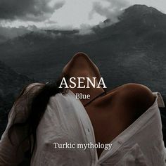 a woman with her back turned to the camera and texting asena blue turlic mythology