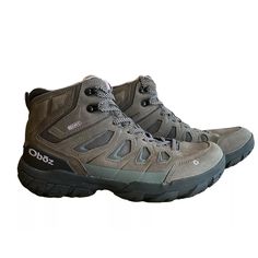 Brand New With Box Functional Gray Round Toe Boots, Outdoor High-top Waterproof Boots With Abzorb Midsole, Gray High-top Waterproof Boots For Outdoor, Gray Round Toe Work Boots For Outdoor, Gray Outdoor Work Boots With Round Toe, Gray High-top Boots For Outdoor, Gray High-top Outdoor Boots, Gray High-top Waterproof Boots For Walking, Gray Gore-tex Boots For Outdoor Activities