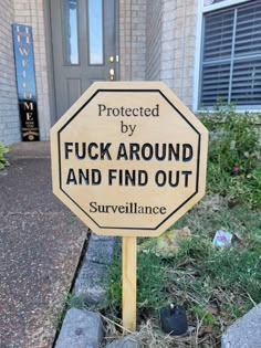 Funny Warning Signs, Custom Yard Signs, Signs Of The Times, Ads Manager, Wooden Slats, Yard Sign, Pinterest Ads, Just Funny, Keep Out