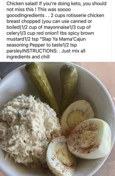 a bowl filled with different types of food