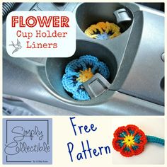 Crochet Puff Flower, Coaster Crochet, Crochet Car, Crochet Coaster Pattern, Flower Cup, Crochet Kitchen, Crochet Flower Patterns, Crochet Applique, Crochet Coasters