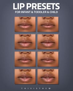 lip presets for infant and toddler & child