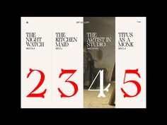 three books with red numbers on them in front of a black background and the number twenty five