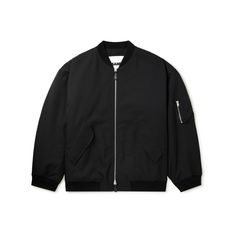 Jil Sander's bomber jacket pays homage to classic flight styles in its signature minimalistic way, like with a pared-back version of the utility sleeve pocket. It's cut for a loose fit from black twill and lightly padded for warmth. Jil Sanders, Jacket For Men, Jil Sander, Mr Porter, Sanders, Fashion News, Latest Fashion, Flight, Porter