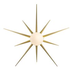 an image of a sunburst light fixture on a white background