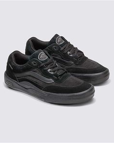 Vans | Wayvee Black/Black Skate Shoe Vans Grey, Vans Skate Shoes, Vans Store, Shoes Vans, Black Vans, Skate Shoe, Men's Vans, Pinterest Outfits, Shoes Men