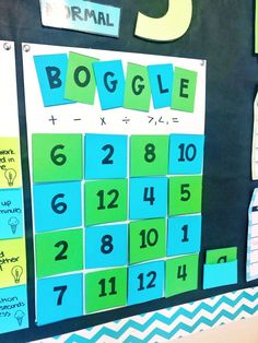 a bulletin board with numbers and magnets on it