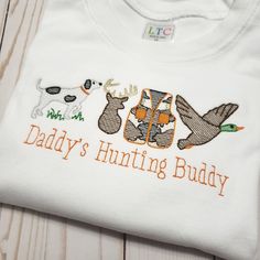 Embroidery For Boys Clothes, Little Boy Embroidery Ideas, Embroidered Mallard Duck, Boy Applique Designs, Big Brother Embroidered Shirt, Toddler Boy Embroidered Shirts, Cute Baby Boy Outfits