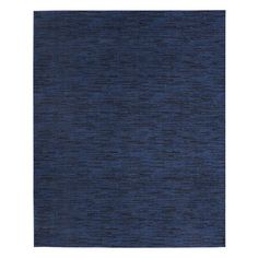 an area rug with dark blue colors