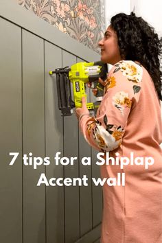 Bathroom Wall Makeover Diy, Shiplap In Bathroom Ideas Accent Wall, Farmhouse Bedroom Shiplap Wall, Bathroom With Shiplap Walls, Small Bathroom Shiplap Accent Wall, Small Bathroom Accent Wall Behind Toilet, Accent Wall With Shiplap, Paneled Bathroom Walls, Shiplap In Bathroom Ideas