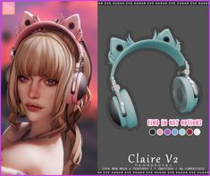 the headphones are designed to look like cat ears and have kitty ears on them