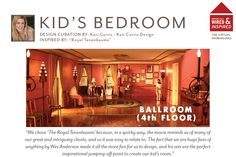 an advertisement for the children's bedroom