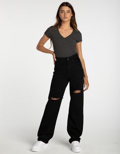 Black Outfits Baggy, Baggy High-rise Jeans, Tillys Jeans, Baggy High Rise Cotton Jeans, Black Baggy High-rise Cargo Jeans, Womens Baggy Jeans, Cheap Baggy Washed Black Jeans, High Rise Baggy Jeans, Baggy Jeans Outfit