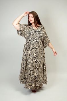 Prepare to fall in love with our universally flattering Midi Wrap Dress! This breezy printed dress is neutral enough to pair well with any accessories, but the bold block-style print elevates it to an eye-catching work of art. The chic wrap dress features a deep v-neck and hits mid-calf, making it easy to style with heels or flats. Midi Wrap Dress, Block Style, Printed Dress, British Indian, The Chic, Deep V Neck, Mid Calf, Block Print, Fall In Love