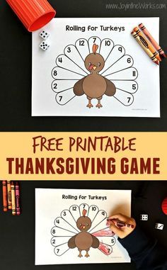 free printable thanksgiving turkey game for kids