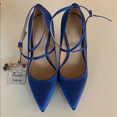 Blue Heels Shoes, Never Worn. Still Has The Tag. Blue Dress Shoes Women, Blue Shoes Heels, Blue Dress Shoes, Dress Shoes Women, Blue Heels, Heels Shoes, Shoes Women, Blue Dress, Shoes Women Heels