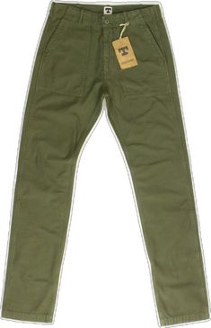 Green Cotton Pants With Five Pockets, Cotton Chinos With Standard Cut Leg, Cotton Chinos With Belt Loops And Standard Cut Leg, Green Chino Cotton Twill Pants With Pockets, Cotton Cargo Pants With Straight Hem, Cotton Cargo Pants With Five Pockets, Green Cotton Pants With Welt Pockets, Green Chino Cotton Twill Chinos With Pockets, Chino Cotton Twill Cargo Pants With Tapered Leg