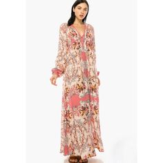 Nwt Sweep Into The Garden Party In This Flowy Empire-Waist Dress Fashioned In A Spirited, Vintage-Look Floral Print. V-Neck Long Sleeves With Elastic Cuffs 100% Rayon Hand Wash, Dry Flat Imported True To Size. S=4-6, M=8-10, L= 12-14, Xl= 16-18. Y2k, Summer, Spring, Striped, Retro, 60s, 70s, Boho,Bohemian, Lightweight, Airy, Breezy, Date, Brunch, Hollywood, Celebrity, Melrose, Sustainable, Eco-Conscious, Eco-Friendly, Fitted, A-Line, Fit & Flare Spring, Retro, Midi, Thigh Split, Velvet, Stretch, Pink Floral Print V-neck Maxi Dress, Pink Long Sleeve Maxi Dress For Vacation, Pink Long Sleeve Maxi Dress For Daywear, Pink V-neck Maxi Dress With Floral Print, Feminine Pink Long Sleeve Maxi Dress, Feminine Long Sleeve Pink Maxi Dress, Flowy Pink Floral Print Maxi Dress, Pink Flowy Maxi Dress With Floral Print, Flowy Pink Maxi Dress With Floral Print