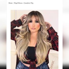 In Excellent Condition New Synthetic Wig.. Wigs Color, Synthetic Wig, Synthetic Wigs, Wig Hairstyles, Womens Hairstyles, Wigs, Conditioner, Yellow, Hair