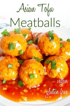 Vegan Asian Meatballs, Tofu Meatballs Easy, Tofu Appetizer Recipes, Japanese Tofu Recipes