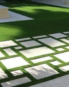 Grass Driveway, Design Per Patio, Grass Pavers, Synthetic Lawn, Artificial Grass Installation, Driveway Design, Front Yard Design, Yard Design, Paver Patio