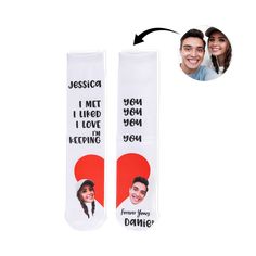 We combined elements of love letters with a couple of avatars to create a super cute and fun sock for couples! You can customize your and your wife's/husband's names and avatars on the socks. Customizable White Socks For Gift, Customizable White Socks As Gift, Customizable White Socks For Gifts, Personalized White Socks Gift, Couple Funny, Face Socks, Personalized Socks, Funny Couples, Funny Face