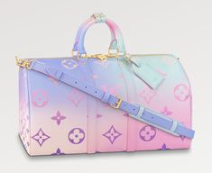 Louis Vuitton Keepall Bandouliere 45 Sunrise Pastel Pink Monogram Travel Bag ********** Louis Vuitton ********** Brand: Louis Vuitton Size: 45 (17.7 x 10.6 x 7.9 inches) (length x Height x Width) Name: Sunrise Pastel Color: Pink Multi Style: Travel Bag Style#: M59943 The Sunrise Pastel theme gives Louis Vuitton’s classic Keepall bag a bright fresh look for Spring 2022 The House’s iconic Monogram canvas comes in a burst of soft, feminine colors for an eye-catching, upbeat effect Designed to offer maximum capacity in a cabin-size bag, the Keepall lives up to its name 17.7 x 10.6 x 7.9 inches (length x Height x Width) Sunrise Pastel Monogram coated canvas Cowhide leather trim Textile liningGold-color hardware Zipped closure Large main compartment Inside zipped pocket Removable name tag Cabin