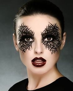 Extreme Make-up, Carnaval Make-up, Make Up Diy, Creative Halloween Makeup, Fantasy Make-up, Halloweenský Makeup, Halloween Make-up Looks, Creepy Makeup, Makeup Recipes