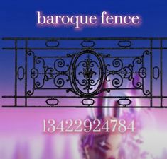 an advertisement for a barque fence with the image of a woman's face