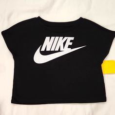 Nwt Bin K.A Nike Black T-shirt For Spring, Basic Black Nike Top, Silver Casual Top For Streetwear, Casual Silver Top For Streetwear, Nike Black Summer T-shirt, Silver Cotton Top For Streetwear, Silver Cotton Tops For Streetwear, Nike Dance, Tops Nike