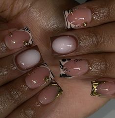 Shorties Nails, Hard Nails, Drip Nails, Colored Acrylic Nails, Girly Acrylic Nails, Work Nails, Her Nails, Dope Nail Designs, French Acrylic Nails