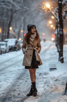 Skirts Winter Outfits, Winter Dress Style, Influencer Branding