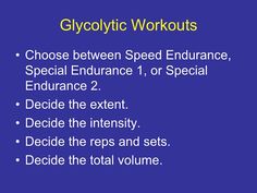 a blue background with the words glycocytic workouts and an image of a