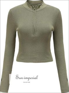 Sun-Imperial Material Composition:knitting Material:Polyester Technics:Flat Knitted Sleeve Length(cm):Full Pattern Type:Solid Closure Type:None Collar:V-Neck Item Type:Pullovers Sleeve Style:REGULAR Style:High Street Decoration:NONE Clothing Length:Short sun-imperialOther Sleeve Length:long sleeve Pop elements / Technology:zipper See size chart : https://sun-imperial.com/pages/size-chartSizing advice :Most items run small ( discluding swimsuits and shoes) - If you are not sure which size will wo Green Half-zip Fall Sweater, Fitted Green Tops With Zipper Closure, Trendy Olive Tops For Winter, Green Half-zip Winter Top, Winter Half-zip Green Tops, Winter Green Half-zip Top, Green Half-zip Top, Street Decoration, Knit Sleeve