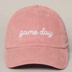 Game Day Embroidered Corduroy Hats 100% cotton hats  Adjustable snap closure  relaxed fit Game Day Cotton Hat With Curved Bill, Casual Winter Hats With Letter Embroidery, Game Day Cotton Hat With Embroidered Logo, Game Day Cotton Cap, Cotton Cap For Game Day, Casual Corduroy Trucker Hat, Trendy Corduroy Cap, Trendy Corduroy Snapback Baseball Cap, Casual Curved Brim Hat For Game Day